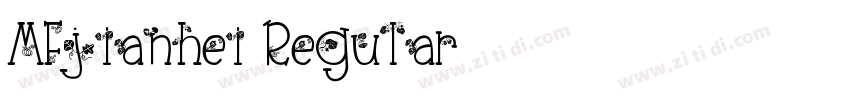 MFjianhei Regular字体转换